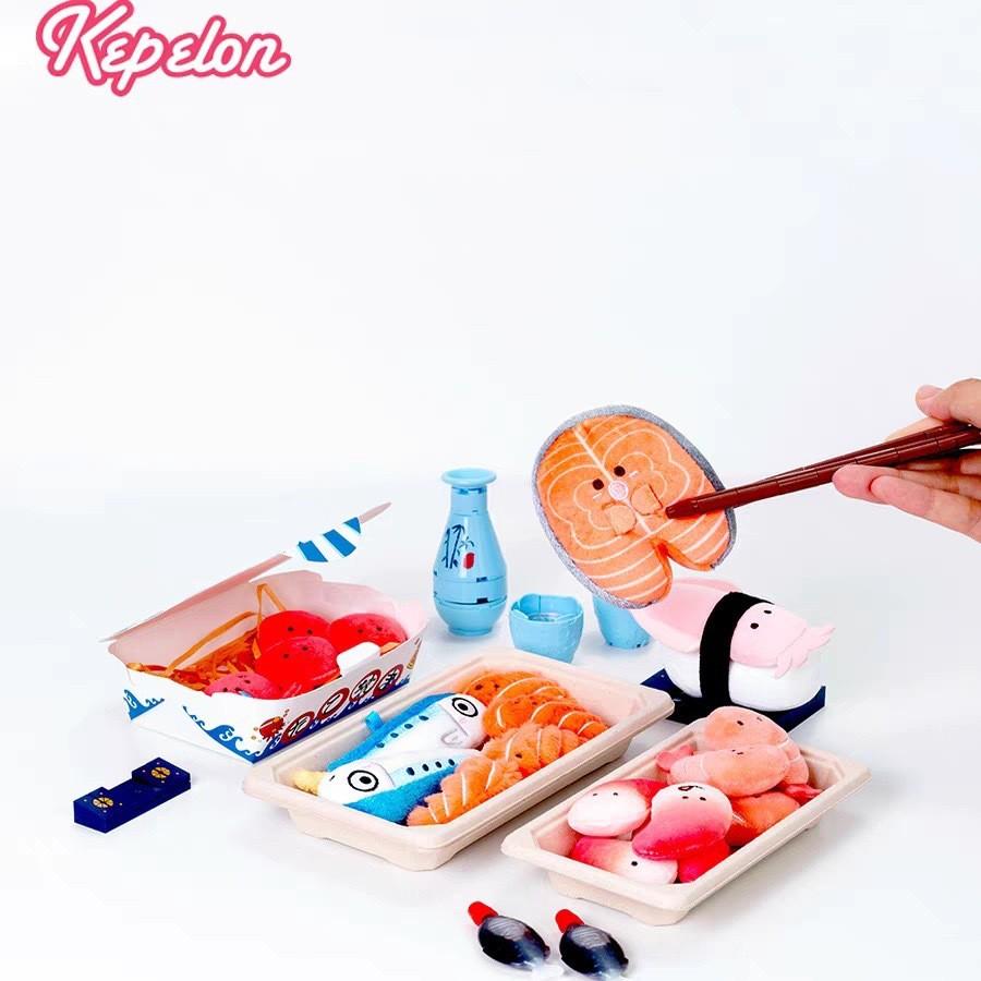 Boxed Salmon Creative Sardine Squid Arctic Shellfish Plush Doll Pendant For Gift