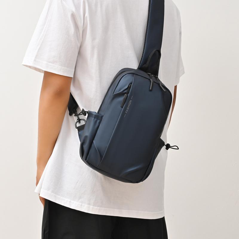 Geantă de piept pentru bărbați Sport Ușoară Geantă de mână Culoare solidă Geantă crossbody