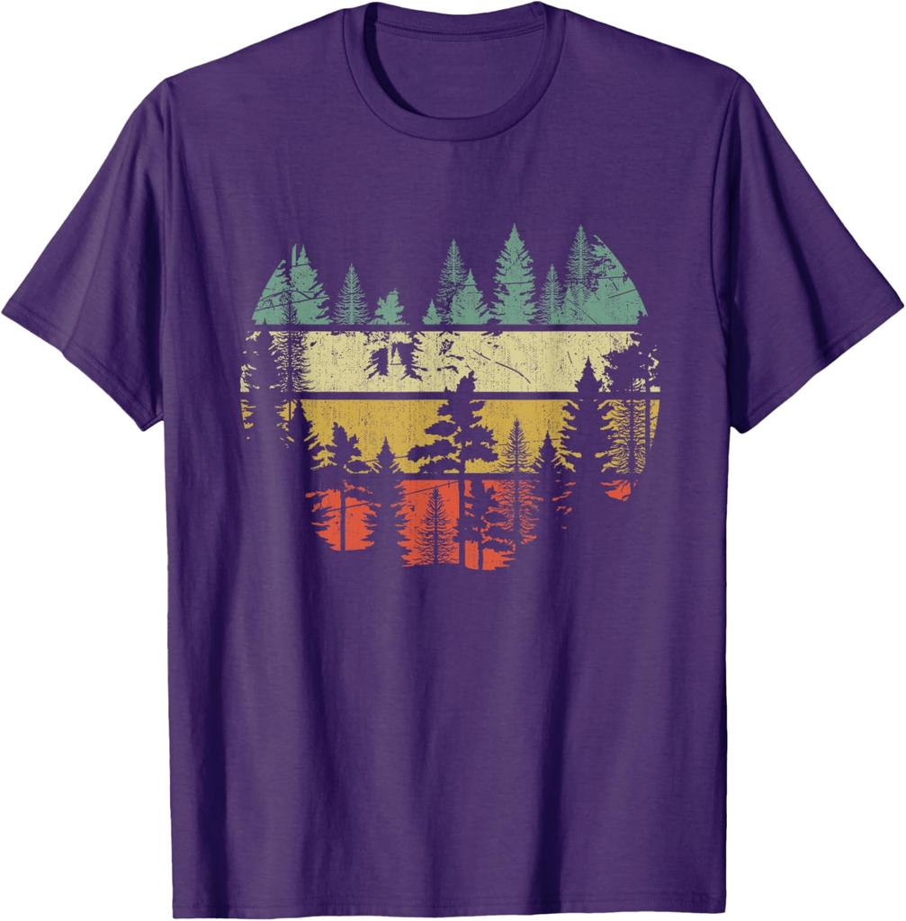 Wildlife Trees Outdoors Nature Retro Forest Sleeveless T-Shirt Women's T-shirts Fashion Pure Cotton New Graphic T Shirts 82934