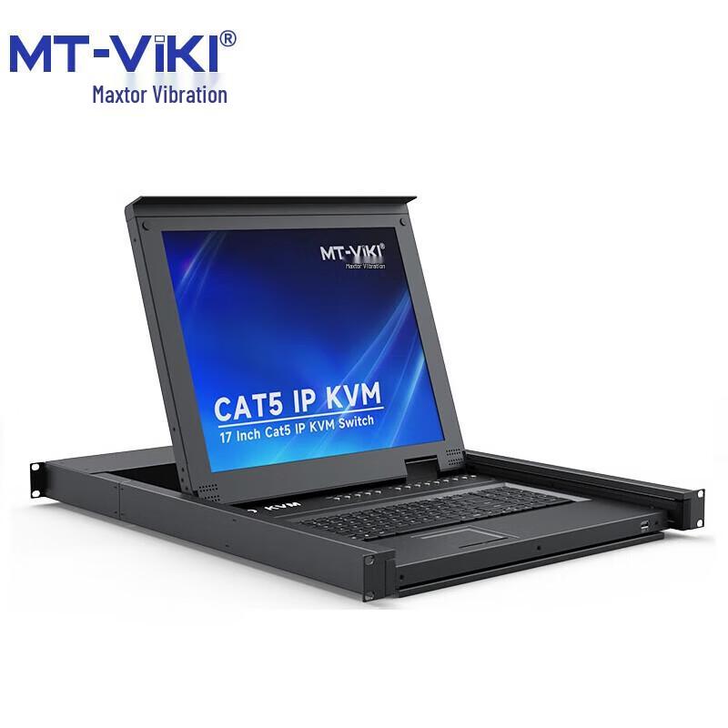 MT-viki 8-Port IP Remote KVM Switch with Integrated Display