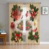 Panda Forest Funny Tulle Window Curtain for Livingroom Printed Sheer Curtain Home Decor Window Panels Chiffon Drapes