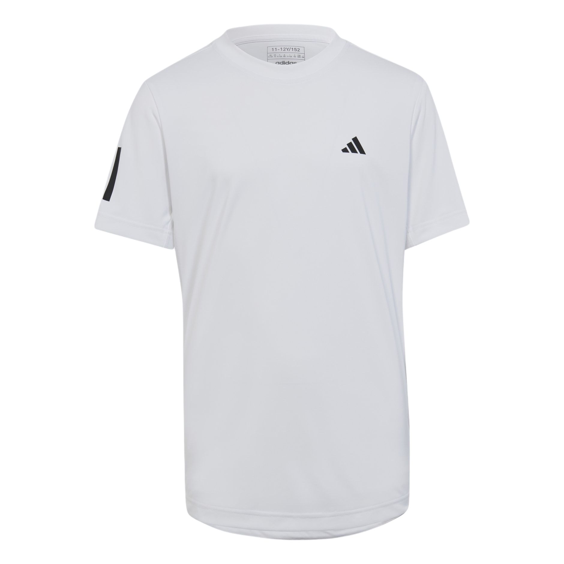 Adidas Striped Crew Neck Short Sleeve T-Shirt Kids Tops White HR4287 M