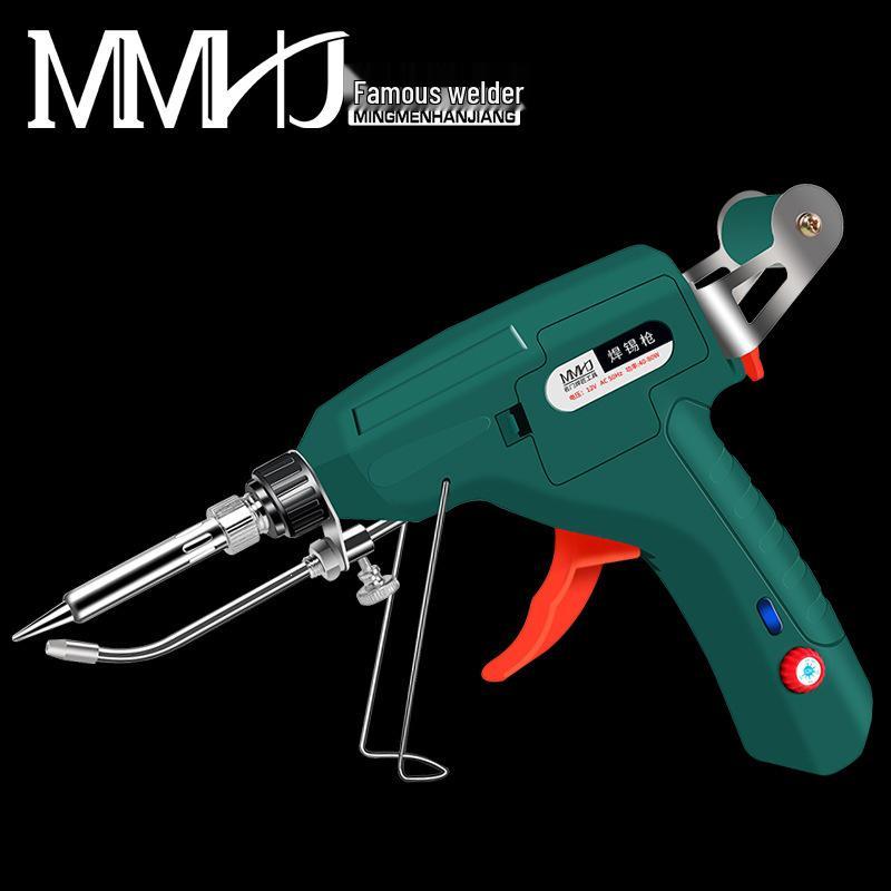 12V Industrial Electric Soldering Gun with Temperature Control – Automatic Soldering Iron for Household Repair and Welding