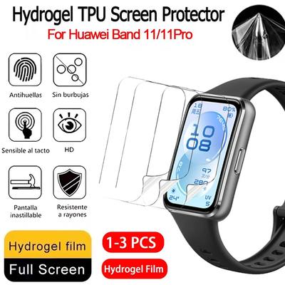Películas de Hidrogel para Huawei Band 11 Smartband Película de Pantalla Suave de TPU Resistente a Arañazos Funda Protectora para Huawei Band 11 Pro Parachoques