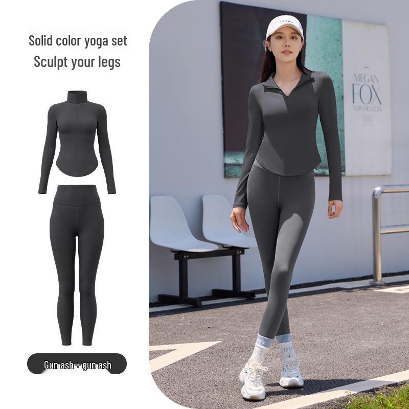 Women's Quick-Dry Yoga Suit: Lightweight, Stylish Activewear for Spring & Autumn Outdoor Fitness and Running