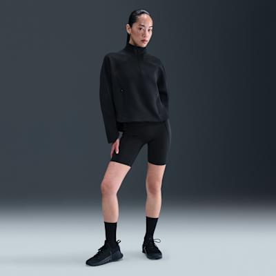 Women's Nike Sweatshirts Women's Black Stand Collar Moderate