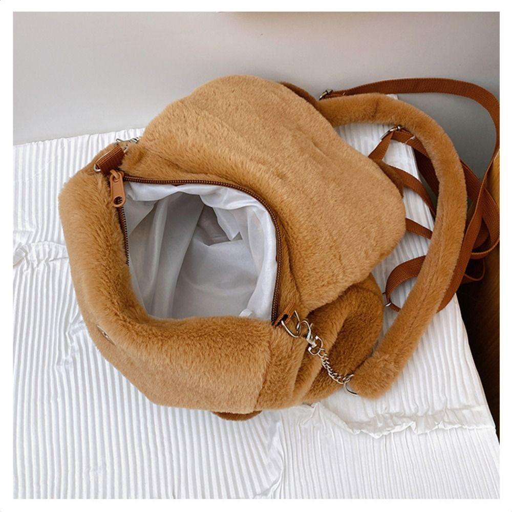 Cartoon Animal Plush Backpack Siamese Cat Cartoon Shoulder Bag  Soft Plush Toy