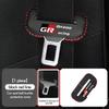 For Toyota Car Seat Belt Buckle Cover Leather Protector Anti-collision Case GR Sport Yaris Chr Auris Rav4 Prius Prado Avensis J33