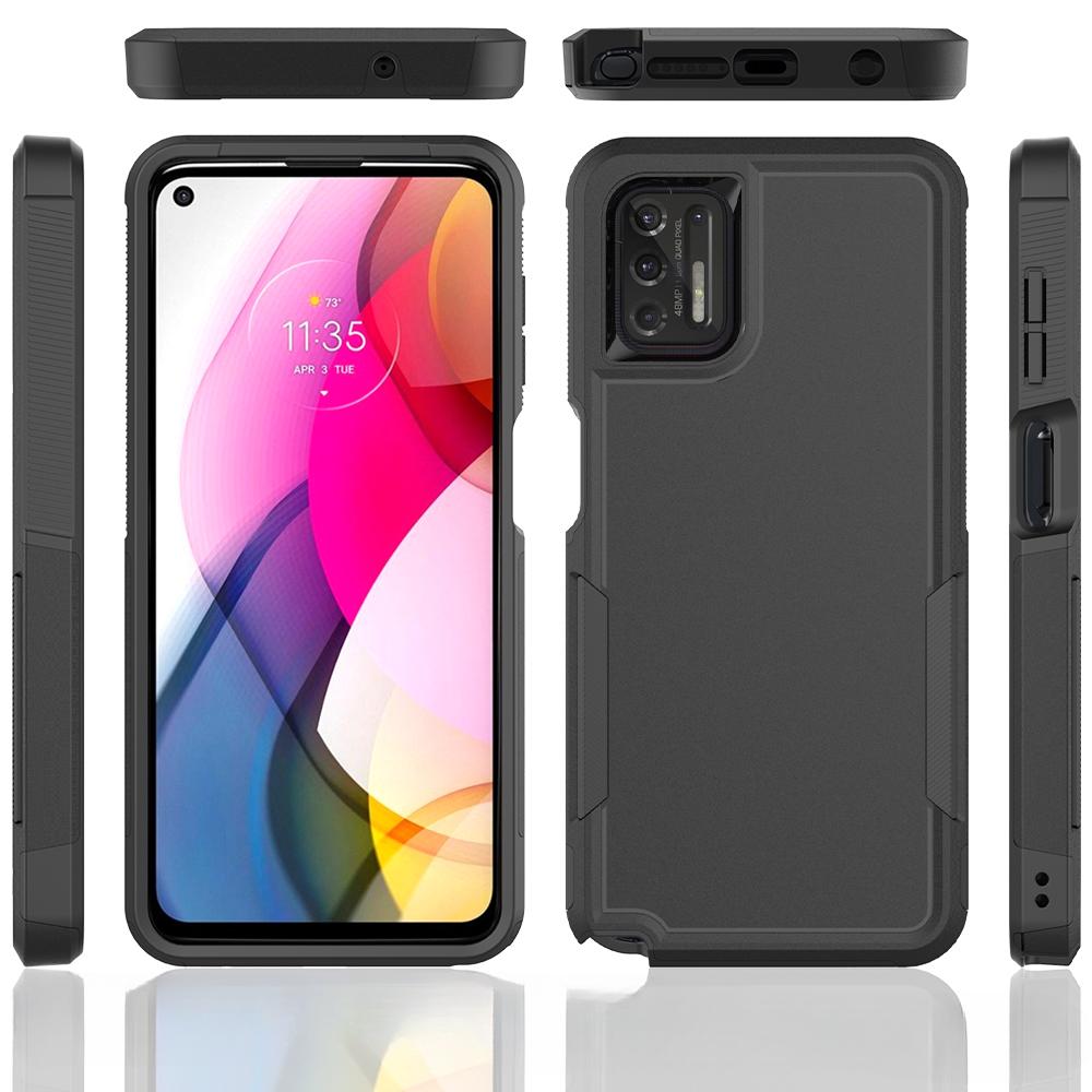 Wytrzymałe etui TPU/PC odporne na wstrząsy do Motorola Moto G Stylus 2021 2022 2023 2024 2025 5G Pokrowiec na telefon Hybrydowa obudowa pancerna 2W1 Ochrona dwuwarstwowa Funda