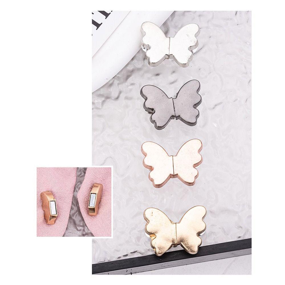 2Pcs Simple Nail-Free Magnetic Curtain Button Punch-free Drapery Clips Curtain Ties for Home