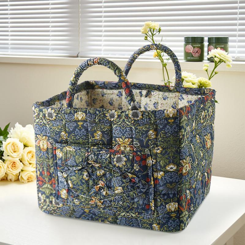 Korean-style Country Home Fabric Storage Basket, Portable Underwear And Sundries Organizing Box, Storage Basket