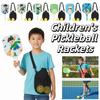 Colorful Kid's Pickleball Set Lightweight Children's Pickleball Rackets  Outdoor Sports