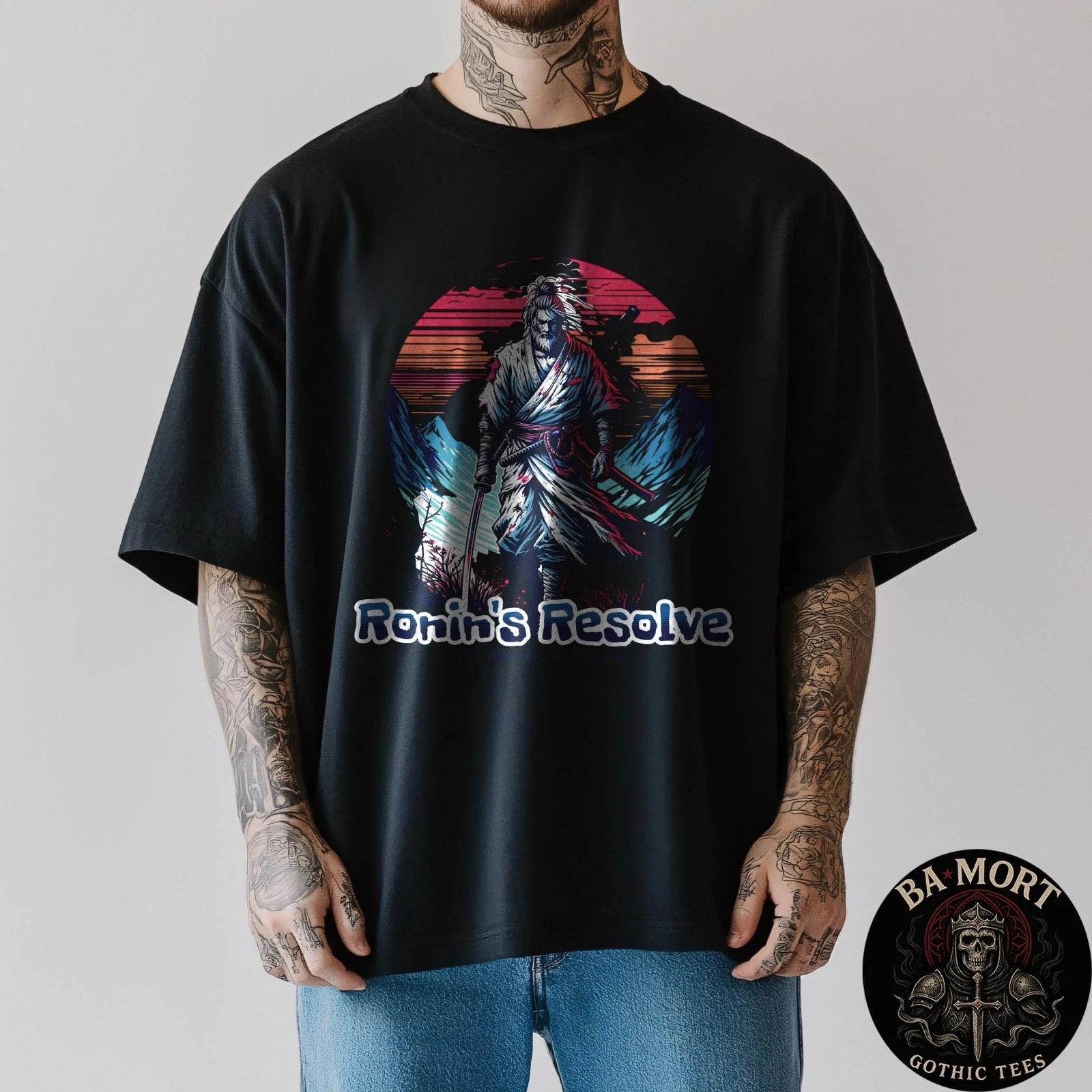 Ronin s Resolve Lone Warrior Japanese Art T-Shirt XS
