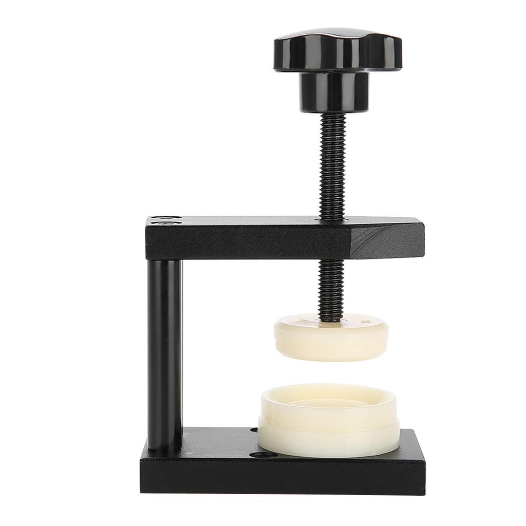 Screw Type Watch Crystal Front Back Case Cover Press Tool with 12 Dies Pressing Repair Kit Tool