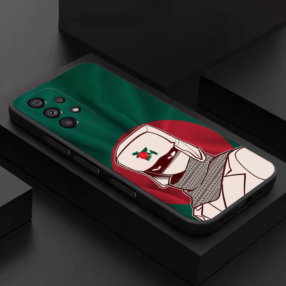 Bangladesh Flag Art For Samsung S 26,25,24,23,22,30,21,10,9,Ultra,Plus,Lite,FE,4,5G Black Soft Case Phone Case