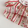 Korean Style Lapel Rabbit Embroidery Dress for Baby Girls, Ages 1-8, Long Sleeve, Spring/Autumn, Sweet Princess Style