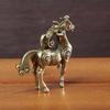 Metal Horse Figurine, Solid Desktop Decorative Craft, Antique Bronze Miniature Model Of The Twelve Zodiac Animals.