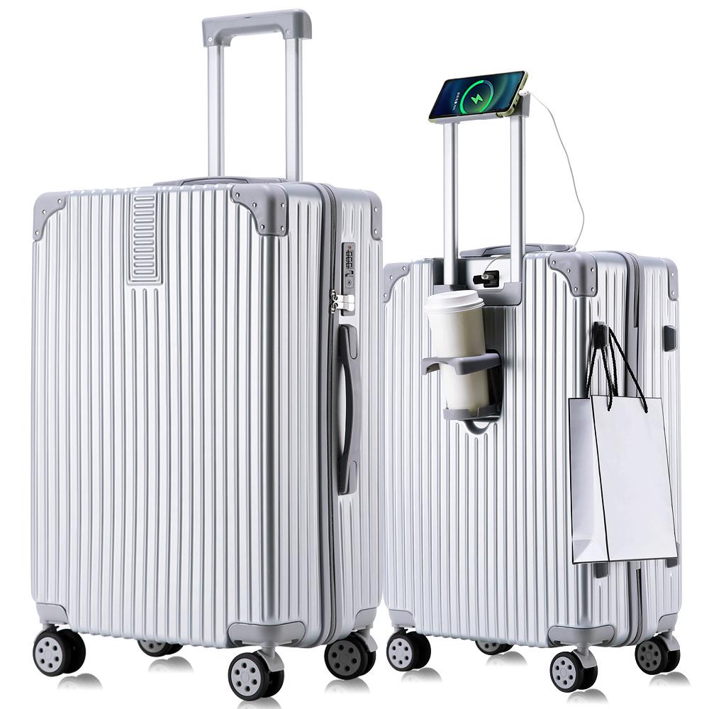 Fashionable 20-Inch Multifunctional Cabin Trolley Case for Men and Women - Parent-Child Travel Suitcase