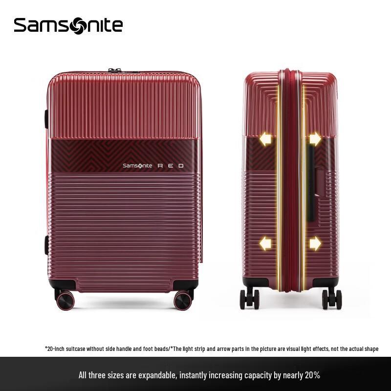 Samsonite 28-inch Expandable PC Hardside Luggage - Red