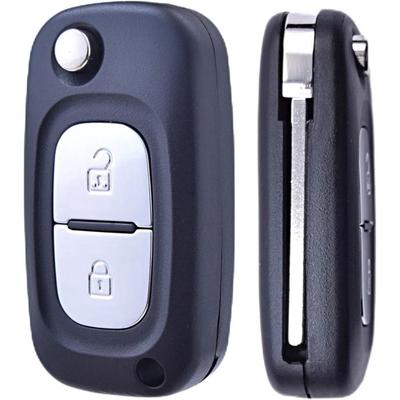 Klappbare Fernbedienung Schlüsselhülle Kompatibel mit Renault Clio 3 Kangoo Master Modus Trafic Twingo mit Rohling VA2