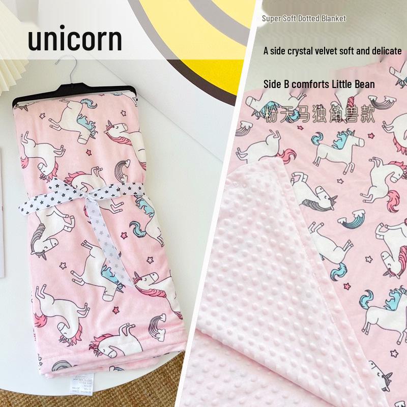 Washable Baby Wool Soothing Blanket - All-Season Nap & Sofa Quilt