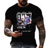 Summer Men's Printing Famous Wrestling Competition T-shirt Children's Street Round Neck Sports Large Top