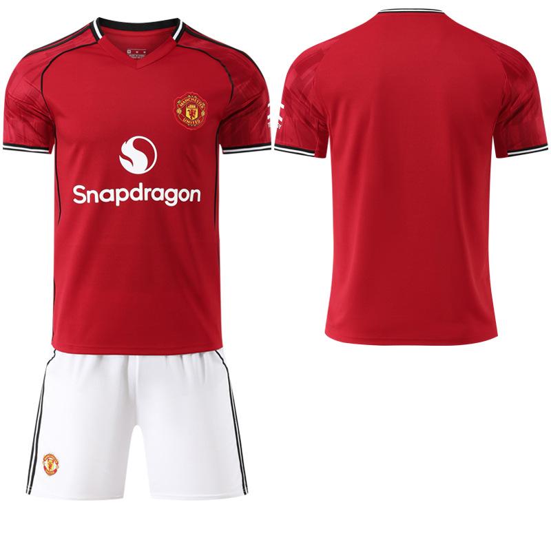 2526 New Man L Red Devils home court No. 17 Ganacho 8B fee football jersey set jersey M United red foreign trade