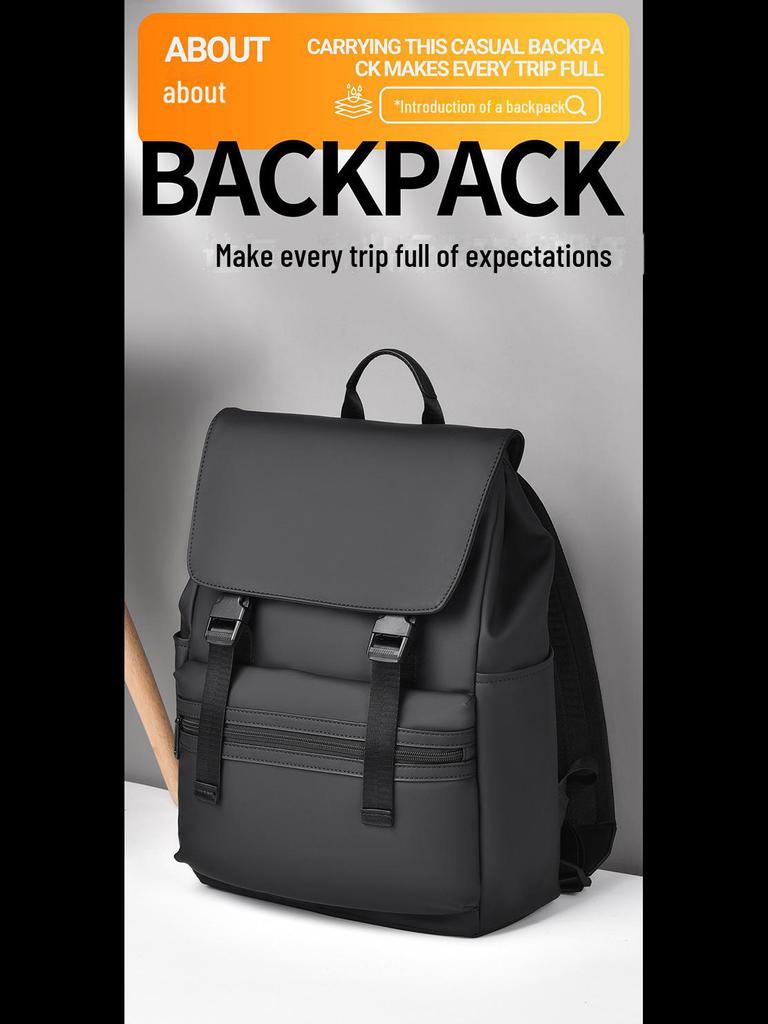 Men's Urban Fashion Backpack: Large Capacity Travel, Business, and Casual Computer Shoulder Bag