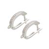 ZHUKOU Brass Gold Earring Hooks Accessories Crystal stud earrings hook for handmade Earrings Jewelry Making VE94
