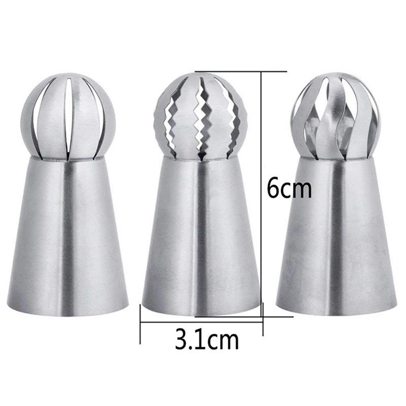 1/3PC Russian Piping Tips Icing Piping Tip Set Cake Decorating Supplies Decoration Tips Ball Piping Tips Cake Decorating Tool