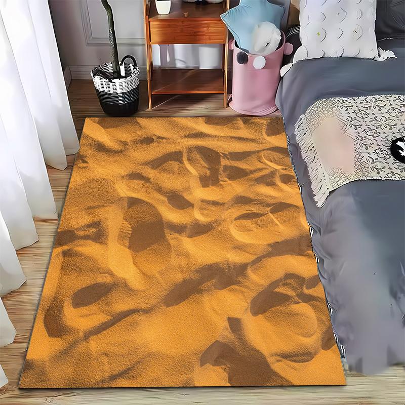 

Desert Style Rug, Soft and Cozy Design Suitable for use as an anti-slip game mat for living room and bedroom sofas 40x60cm( 15x23in )