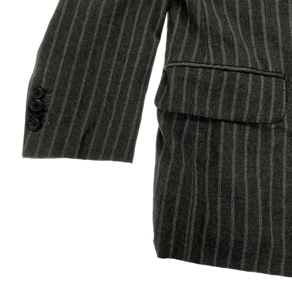 BOGLIOLI Vyrobeno v Itálii 100% vlněný pruhovaný oblek Set 46 Šedý Dvojitá úprava Pánský Použitý