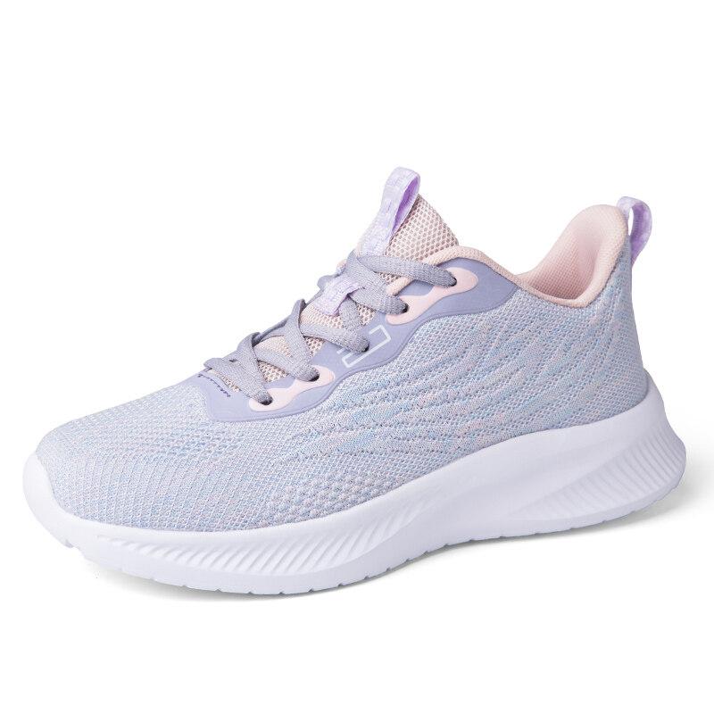 Fashion Colorful Women Running Shoes Breathable Knitted Casual Sports Shoes Female Lightweight Jogging Trainers