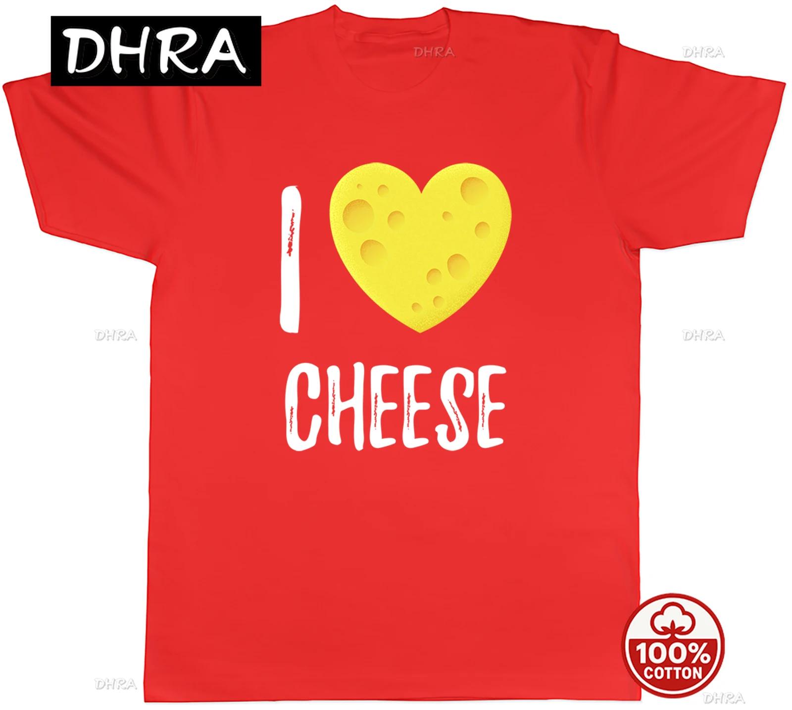 I Love Cheese Love Heart Shaped Cheese Unisexs TShirt Tee Gift Top with Creative Tee Urban Shirt Punk Casual Top Trendy Harajuku S