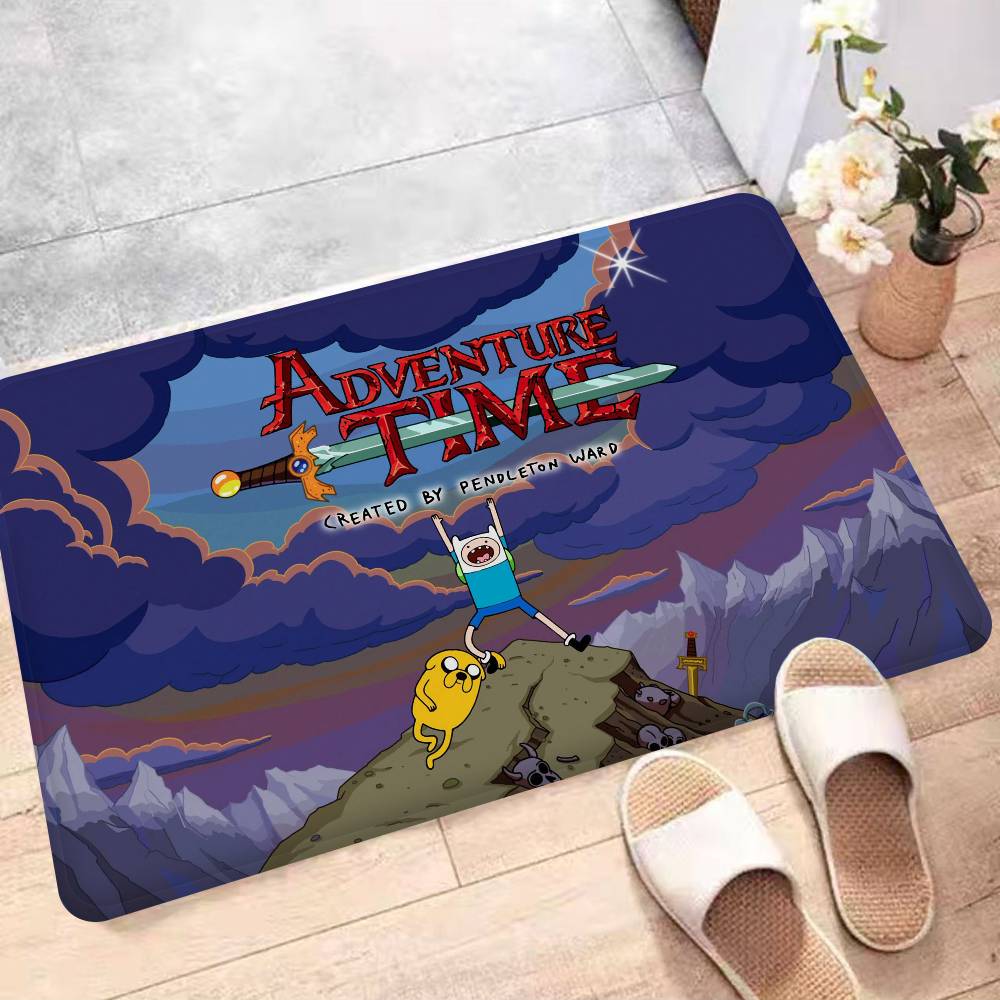 A-Adventure Cartoon T-Time Bathroom Mat Kids Room Bedroom Decoration Balcony Anti-Slip Doormat Living Room Welcome Rug