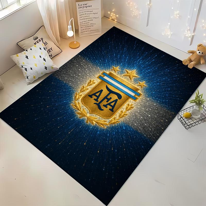 Golden AFA Emblem on Starry Blue Background Non-slip rug suitable for living room and bedroom sofas sofas