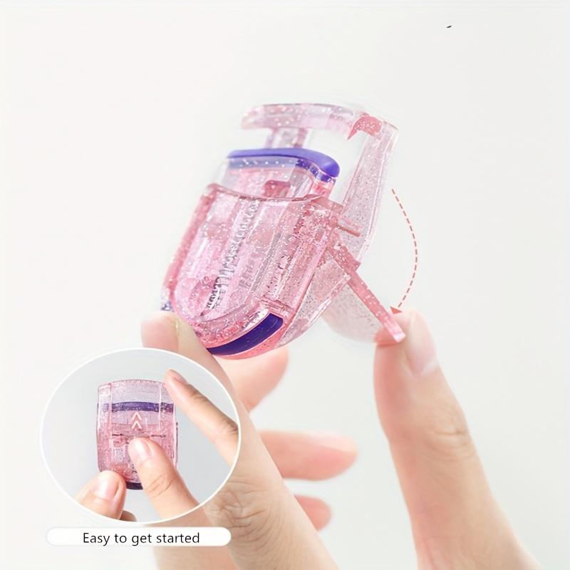 Professional Wide Angle Eyelash Curler Portable Eye Lashes Glitter Curling Clip Cosmetic Makeup Tool Accessories Mini Tools Cute