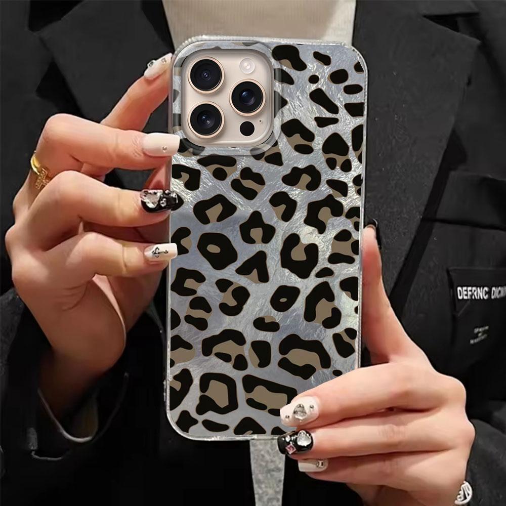 Retro Vzor Vortex s Leopardím Potiskem Dámský Kryt na Telefon pro iphone 16 15 14 7 8 Plus 13 11 12 Pro Max X XS XR SE 2022 2020 16e