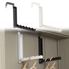 6 Slots Clothes Drying Rack Metal Clothing Hanger Hook New Over The Door Hanger  for Travel
