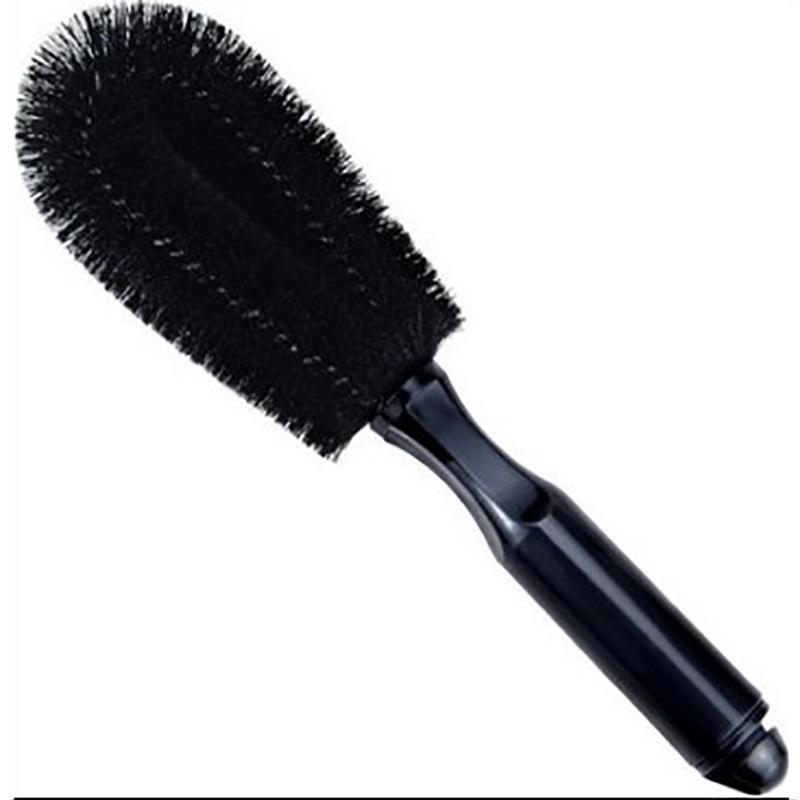 Car Tire Brush Wheel Brush Car Wash Brush Rim Brush, Round Head Cleaning Brush Car Cleaning Supplies Tools чёрный