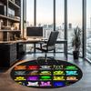 Sprunki Printed Round Rug Carpet Chair Rug Area Rug Entryway Doormats,for Office Chair Living Room Bedroom Kitchen Room.