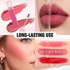 HANDAIYAN 6pcsVelvet Matte Lip Mud Set, Multi Use Lip & Cheek Tint Blush Waterproof Long Lasting Lipstick Cream, Lip Makeup for Daily Party Cosmetics