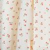 0.5m/1m/2m Soft Cartoon Cherry Print Double Crepe Gauze Fabric 100% Cotton Fabric DIY Sewing Clothing Baby Breathable Texture