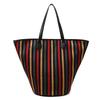 Borsa in Tela Donna Alta Gamma Grande Capacità Versatile Nicchia Righe Borsa a Mano Borse a Spalla