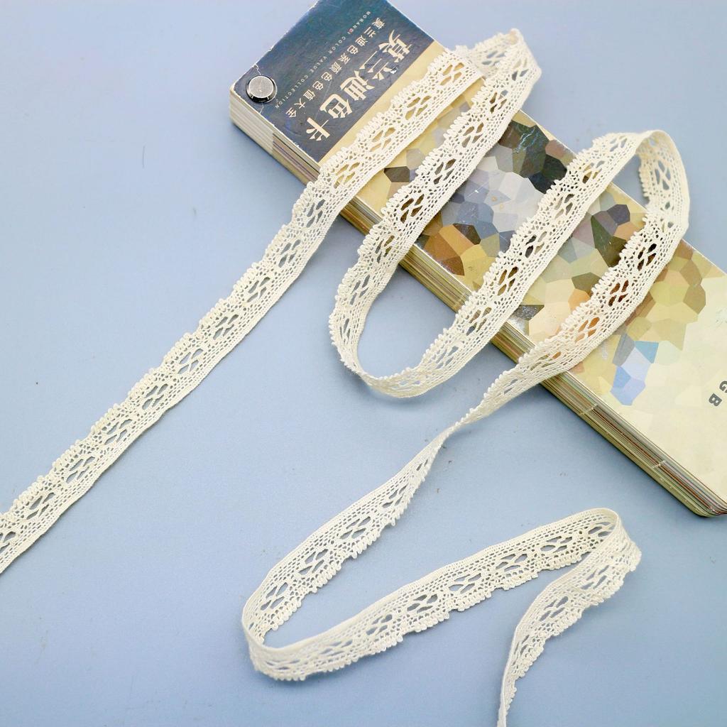 Cotton Thread Lace Handmade Diy Lace Cotton Clothing Accessories Pajamas Skirt Webbing Edge Strip Barcode Material