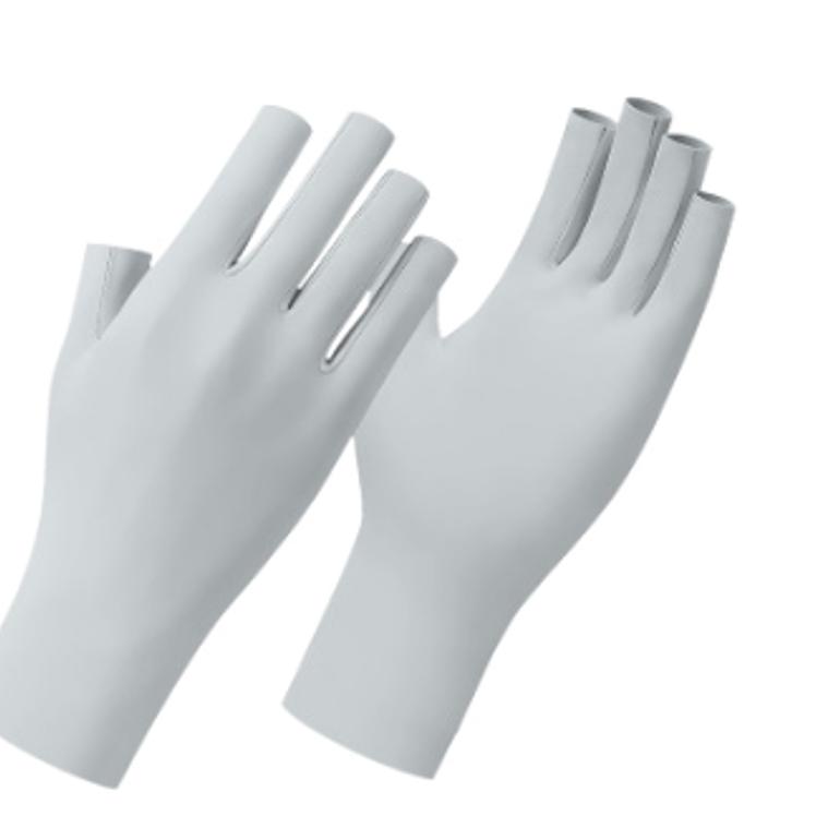 Ice Silk Manicure Baking Lamp UV Anti-light Gloves Outdoor Bicycle Cycling Sun Protection Gloves for Women Thin Style