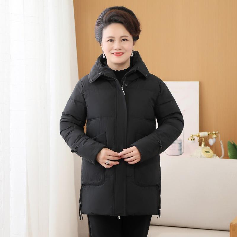 New Large Size Middle-aged Mother Winter Down Jacket Women's Winter Elderly Thickened Cotton Coat
