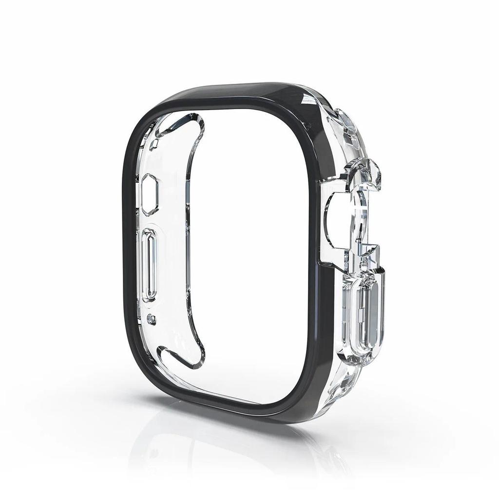 TPU+PC Hülle Für Apple Watch Ultra 2 49mm Serie 9 8 7 6 SE 5 4 45mm 41mm Stoßfänger Rahmen Schutz Hülle Für iwatch 9 6 5 4 se 44mm