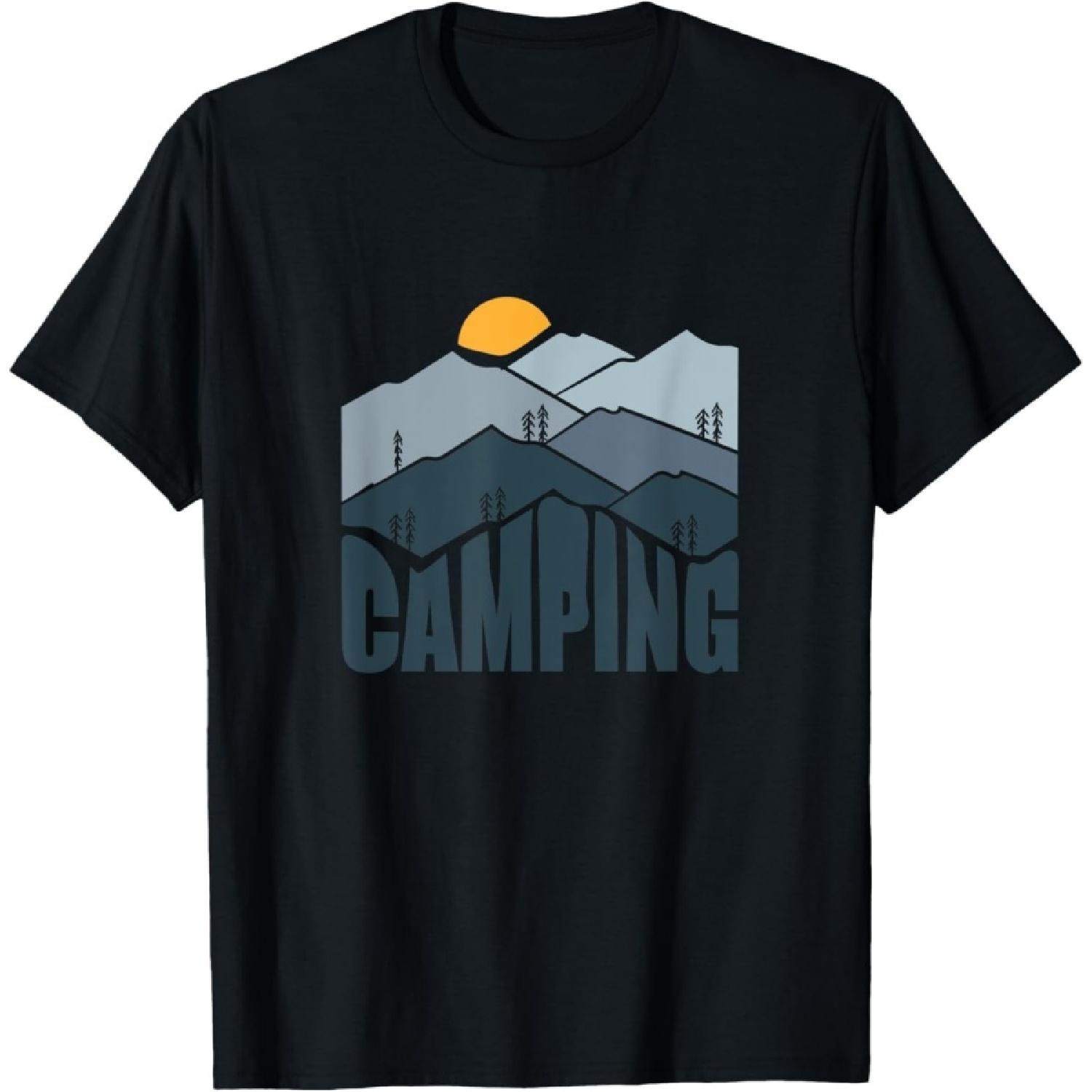 iFreya Camping Nature Adventure Wilderness Mountains T-Shirt XXXXXL разноцветный