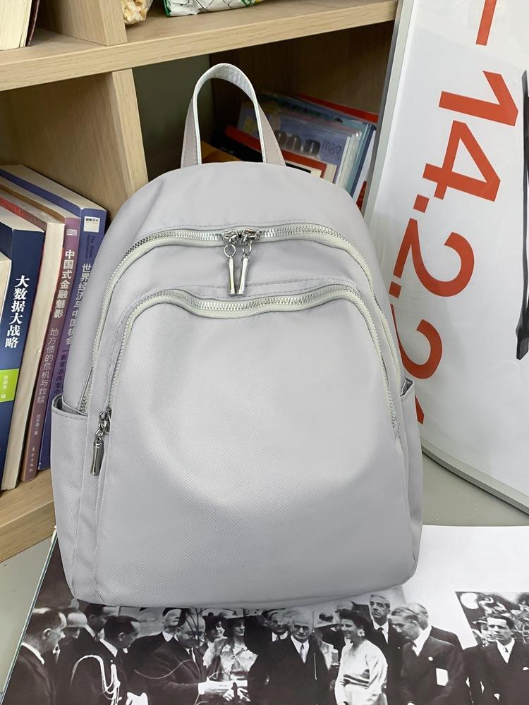 Youth Literary Travel Small Backpack New Lightweight Backpack Women's Summer Solid Color Simple Fashion Mommy Backpack